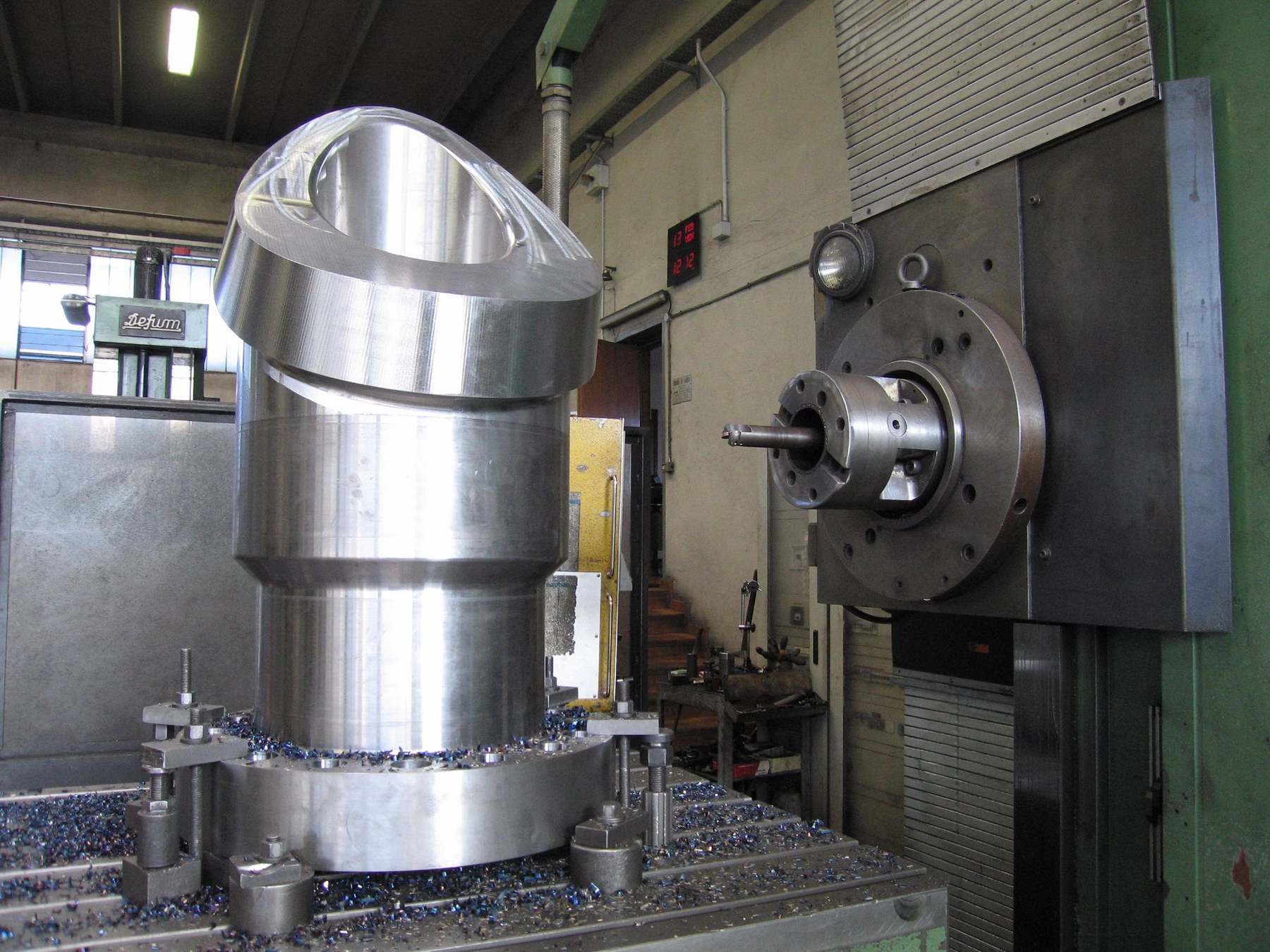Precision machining of a forged component